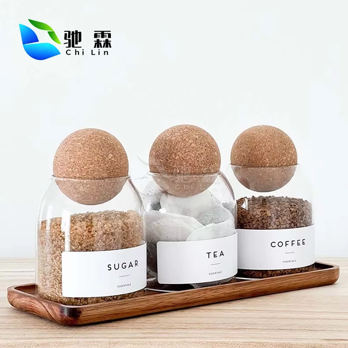 little glass jars with cork lids